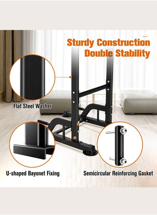 WEMART Power Tower Pull Up Dip Station Assistive Trainer Multi-Function Home Gym Strength Training Fitness Equipment grip strength trainer 400KG  - Image 5