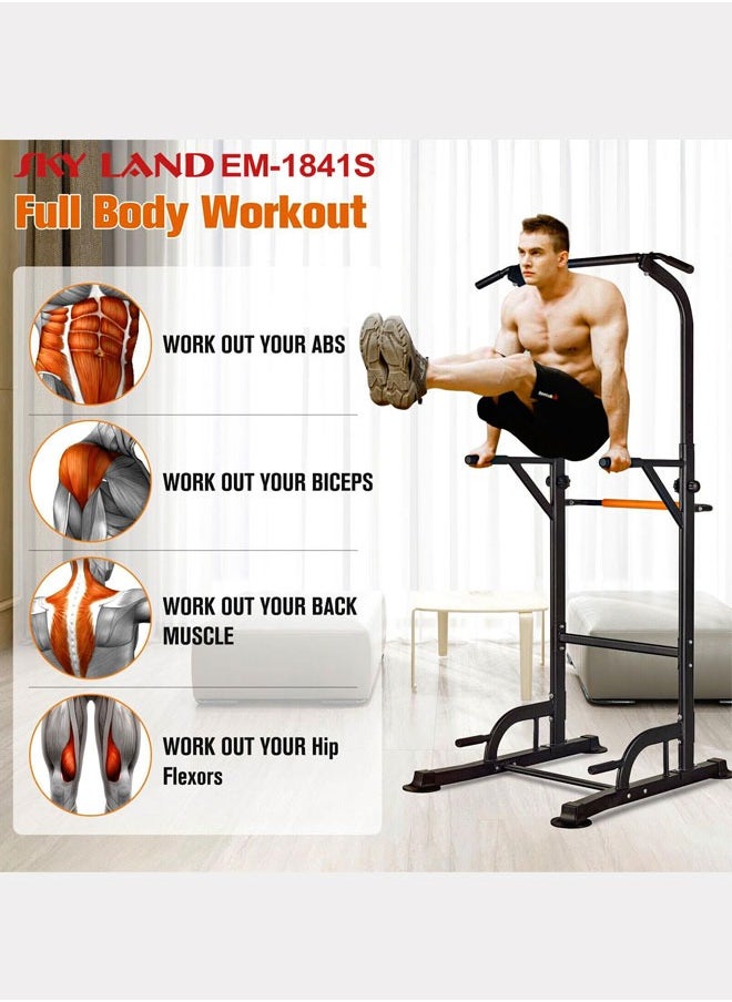 WEMART Power Tower Pull Up Dip Station Assistive Trainer Multi-Function Home Gym Strength Training Fitness Equipment grip strength trainer 400KG  - Image 2