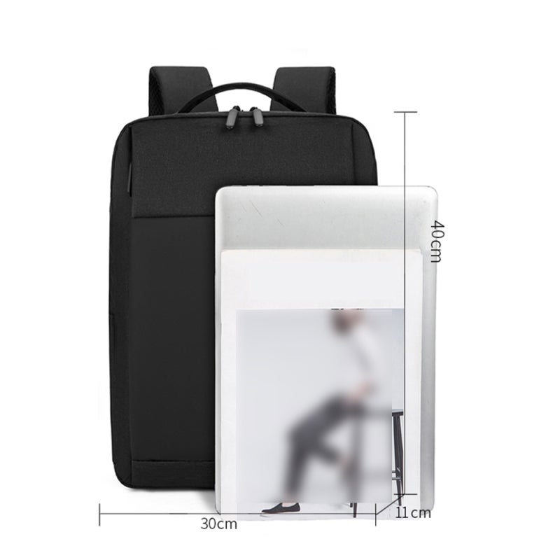 Laptop Bag 15.6-Inch Water-Resistant Oxford Fabric - Large Spacious Interior USB Charging Port Load-Reducing Breathable Shoulder Straps for Business People Students Travelers - Image 4
