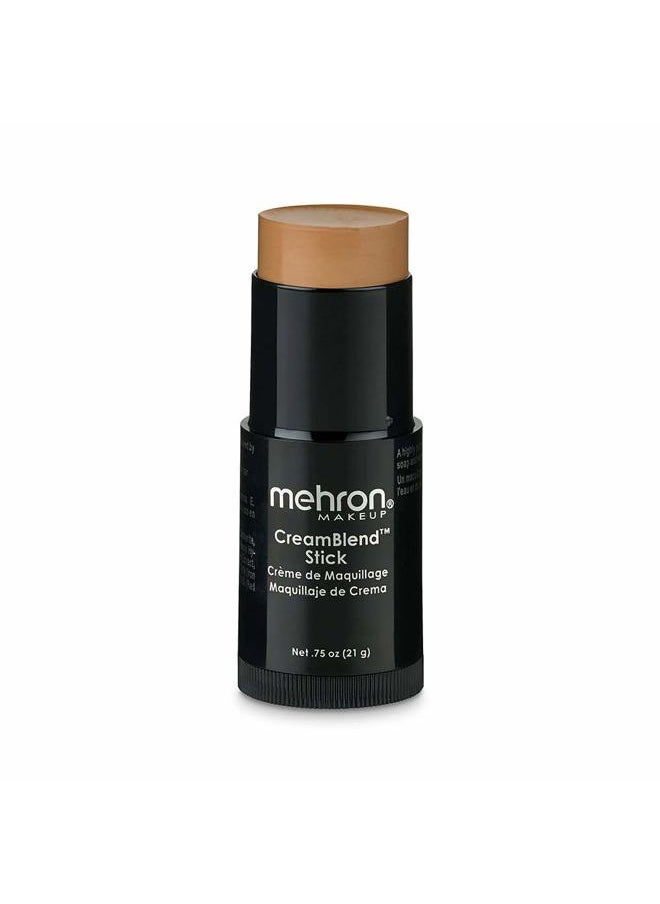 mehron - Makeup CreamBlend Stick | Face Paint, Body Paint, & Foundation Cream Makeup | Body Paint Stick Perfect for Halloween Makeup .75 oz (21 g) (Medium 4) - Image 1