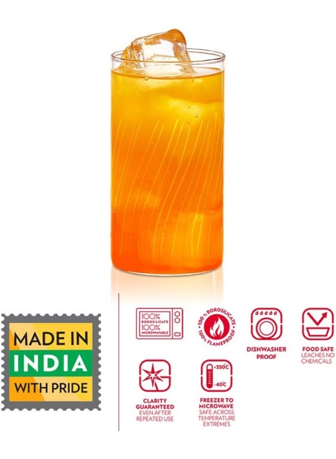 بوروسيل نظارات (كبيرة) كاسكيد 350 مل، مجموعة من 6 - Image 3