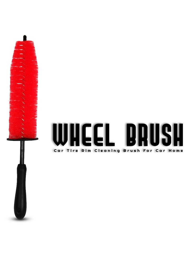 فرشاة تنظيف عجلة السيارة وحافة الإطارات، فرشاة عجلة بطول 415 مم، وقطر 65 مم - Image 1