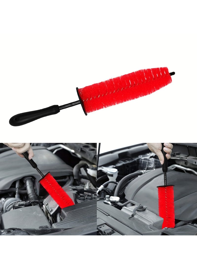 فرشاة تنظيف عجلة السيارة وحافة الإطارات، فرشاة عجلة بطول 415 مم، وقطر 65 مم - Image 4