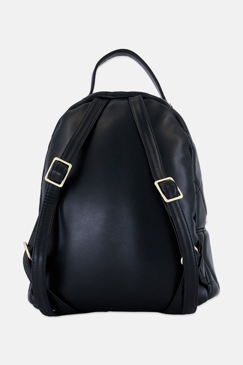 Deezee Women Brand Logo Backpack, Black - Image 2