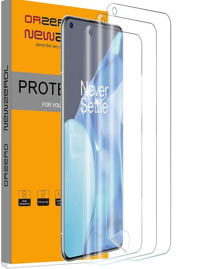 Orzero (3 Pack) TPU Screen Protector Compatible for OnePlus 9 Pro (Not Glass) Protector De Pantalla with Alignment Tool Premium Quality High Definition Bubble-Free Anti-Scratch - Image 1