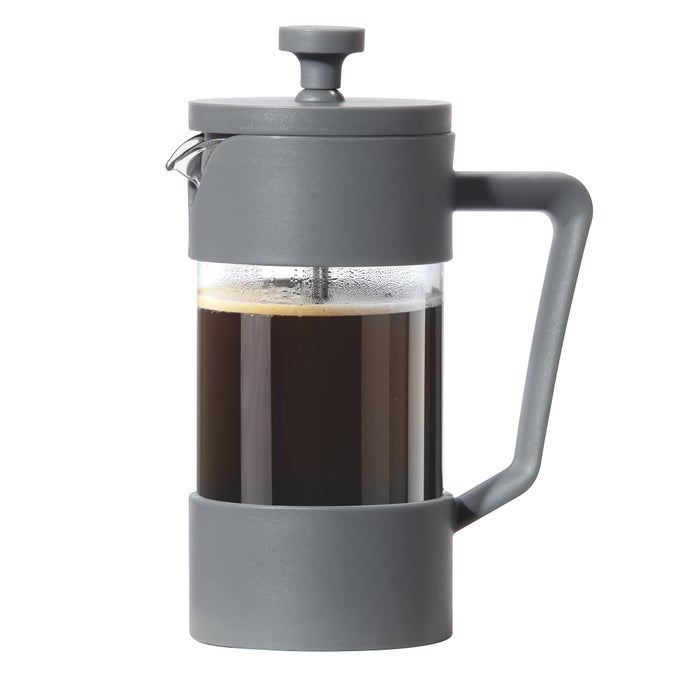 FRENCH PRESS COFFEE MAKER 12OZ BOROSILICATE GLASS COFFEE PRESS SINGLE CUP FRENCH PRESS 3 CUP CAPACITY CHARCOAL