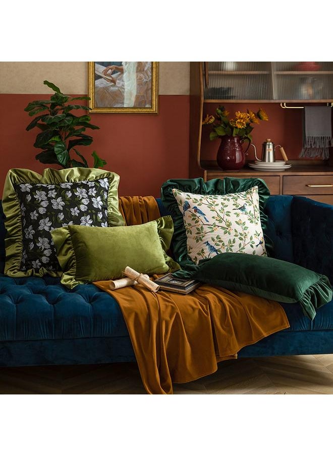 Bluejw - Light Luxury Retro Style Pillow American Style Homestay Sofa Model Room Back Pillow Living Room Sofa Back Pillow Bedside Cushion - Image 1