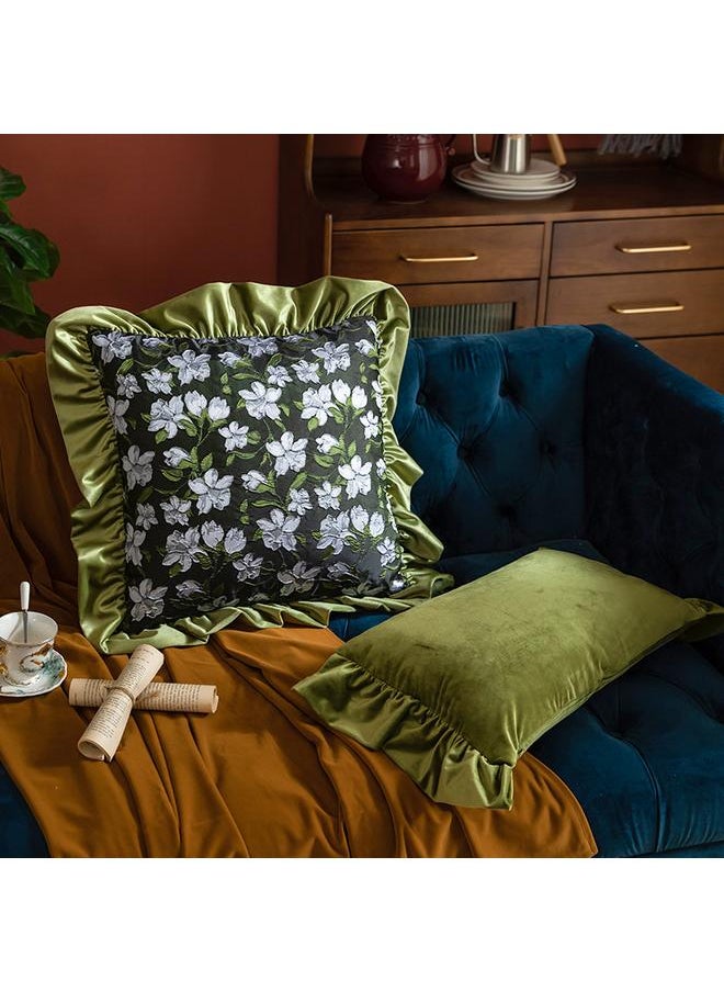 Bluejw - Light Luxury Retro Style Pillow American Style Homestay Sofa Model Room Back Pillow Living Room Sofa Back Pillow Bedside Cushion - Image 1