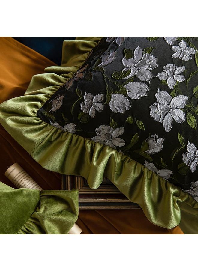 Bluejw - Light Luxury Retro Style Pillow American Style Homestay Sofa Model Room Back Pillow Living Room Sofa Back Pillow Bedside Cushion - Image 1