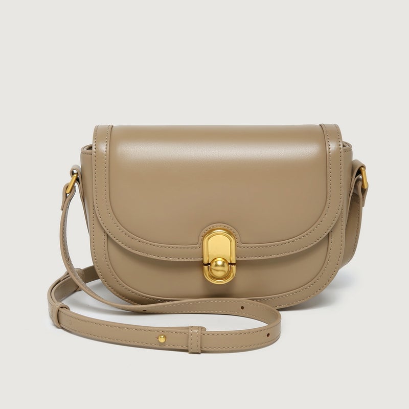 Soft Leather High-Grade Texture Saddle Bag All-Match Underarm Bag Crossbody Women'S Bag Fashion Casual Niche Design - Image 1