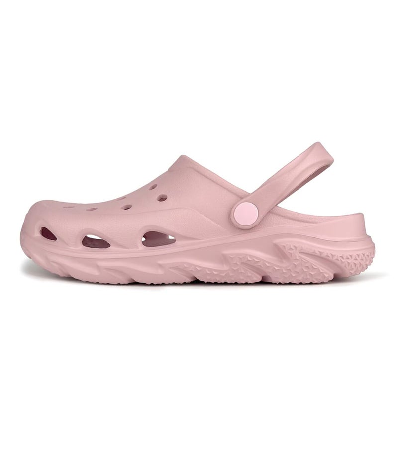 Haifago Mens Womens Garden Clogs Shoes with Arch Support, Unisex Adult Classic Slip On Slides Sandals Outdoor Beach Pool Slipper Pink - Image 3