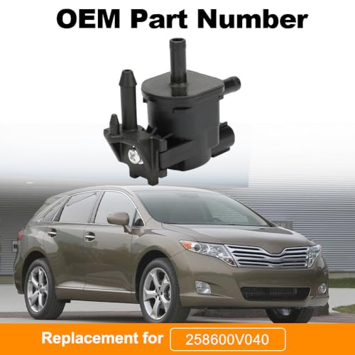 VANJING Vapor Canister Purge Solenoid Valve Compatible with Toyota Camry 20102017 25L L4 Venza 20092016 27L L4 Replacement for 258600V040 - Image 3