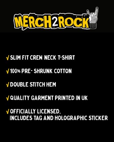 Merch2rock Pierce The Veil Men's Wavy Skeleton T-Shirt Black X-Large | Officially Licensed Merchandise - Image 2