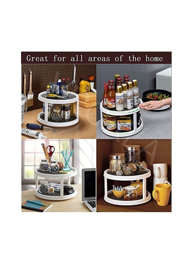 Non Skid 360° Rotating Organizer Rotating Tray for Kitchen