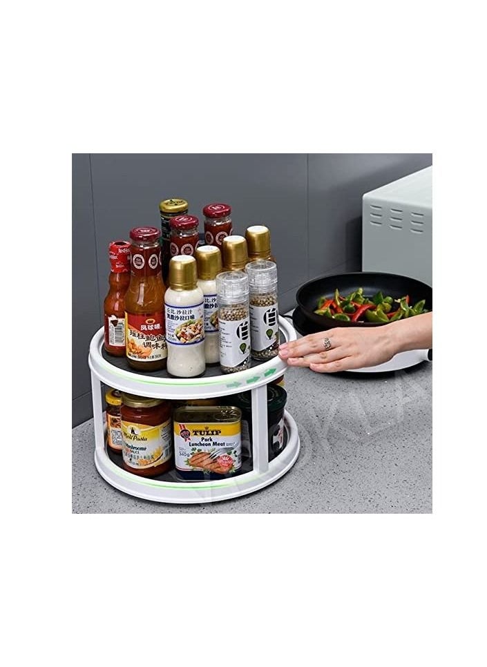 Non Skid 360° Rotating Organizer Rotating Tray for Kitchen