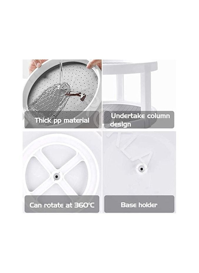 Non Skid 360° Rotating Organizer Rotating Tray for Kitchen