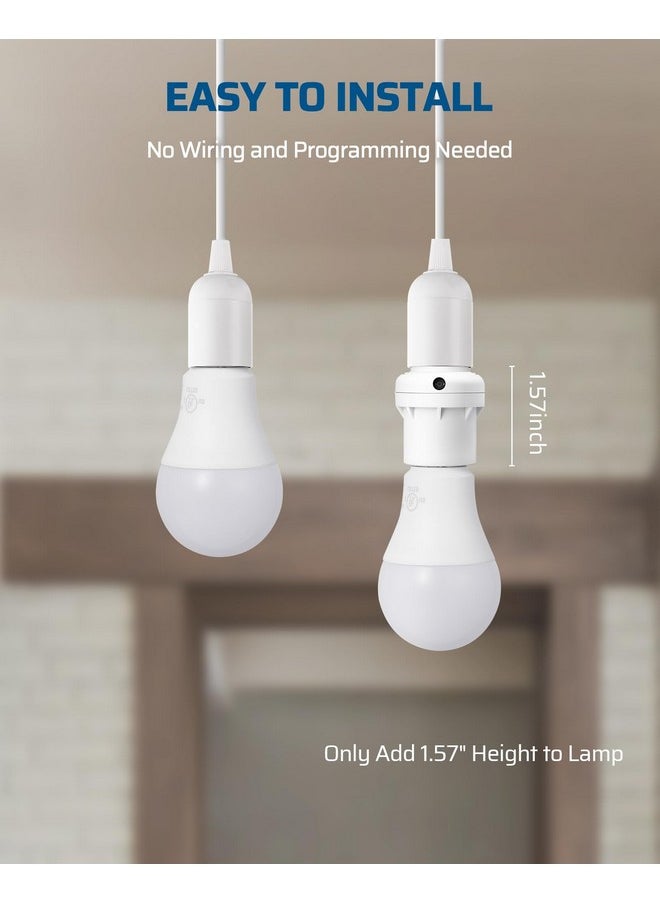 DEWENWILS DEWENWILS Light Sensor Socket, Dusk to Dawn Light Socket Adapter, 360° Sensor Rotation, E26/E27 Light Bulb Sockets for Porch Light, Wall Light, Compatible with LED/INC/CFL/Halogen Bulbs, 2 Pack  - Image 3