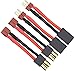 FLY RC 2Pairs T Plug Rc Lipo Battery Charger Cable Compatible with SlashRustlerStampedeBanditE Revo RC Car - Image 2