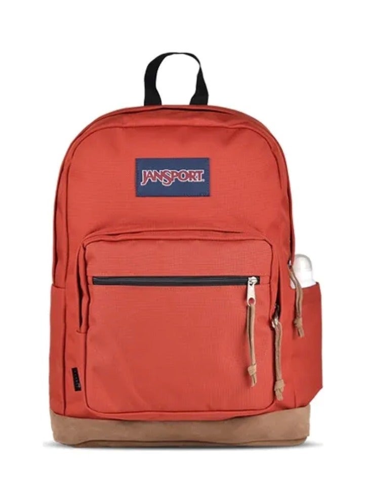 JANSPORT 【School season】Classic Colorful School Bag with Leather Computer Compartment Must-Have Back-to-School Travel Bag Laptop Bag for Students - Image 1