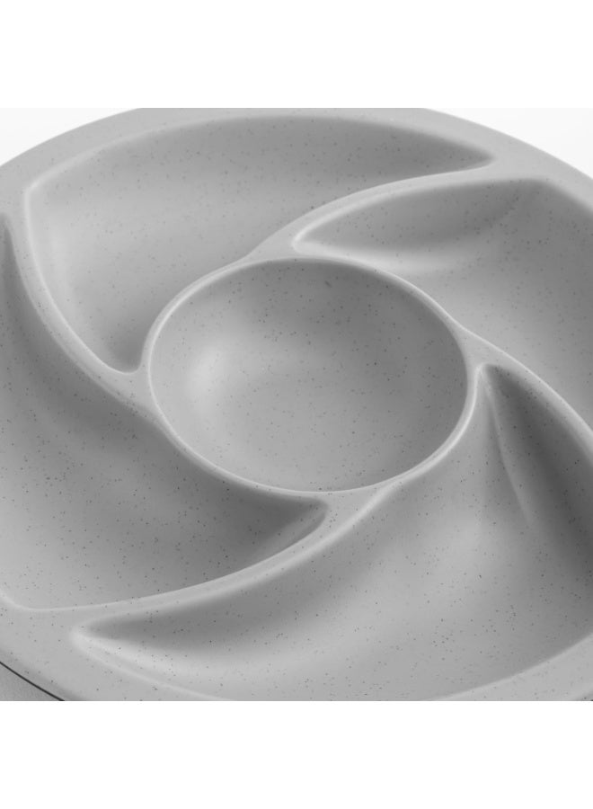 ماستر جولد طبق ميلامين دائري مقسم 24 سم | طبق متعدد الاستخدامات مثالي لتقديم المقبلات والمكسرات والصلصات والوجبات الخفيفة في المطاعم والفنادق والمنازل - Image 4