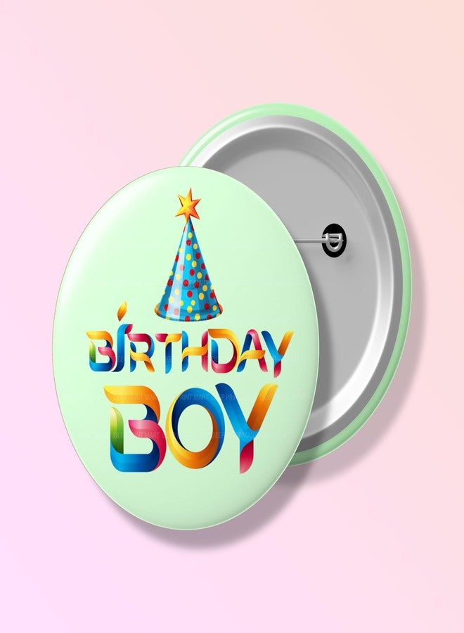 Deep Print Mart Birthday Boy Badges for Birthday Celebration - Fun and Festive Badge (Set of 2) (Desine-02) Pins for Kids - Image 4