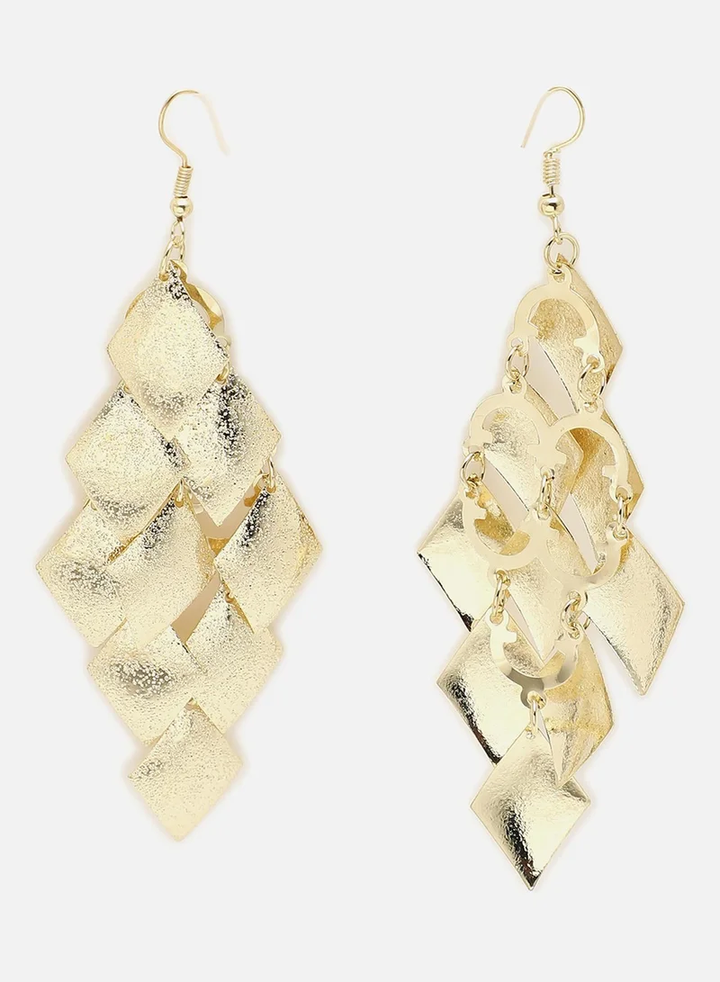 سوهي حلق مصمم مطلي بالذهب