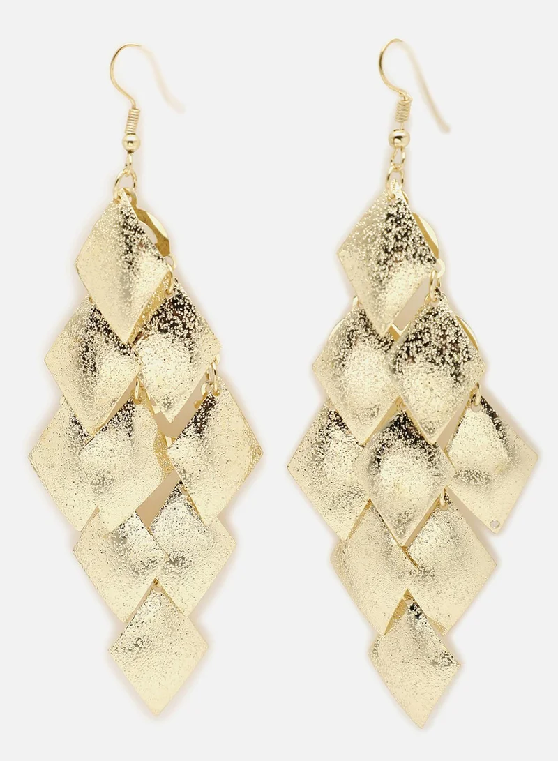 سوهي حلق مصمم مطلي بالذهب