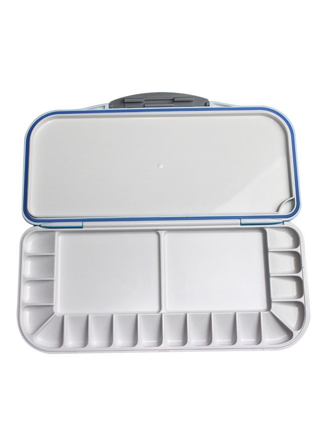 NIBEMINENT Watercolour Palette Box Folding Paint Tray Blue - Image 1