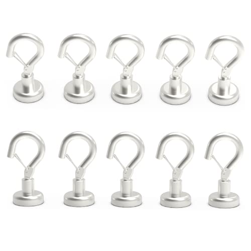 Ant Mag Magnetic Hooks Heavy Duty with Snap 22lbs Strong Magnet Hooks Great Hanging for Refrigerator, Cruise Cabin, Grill, Wreath,Kitchen,Office 10 Pack - Image 1