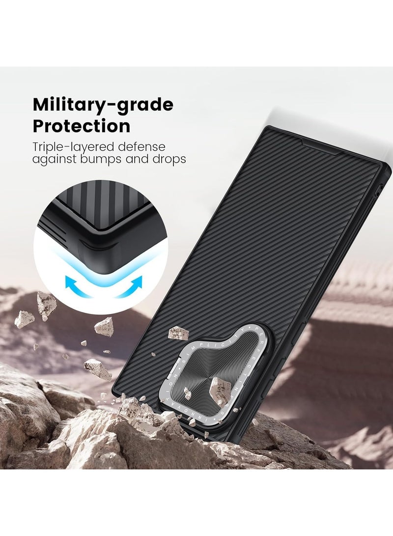 general Magnetic Case Compatible with Samsung Galaxy S24 Ultra Case with Camera Lens Stand, Lens Privacy Protection Slim Fit Shockproof Case for Samsung Galaxy S24 Ultra  - Image 4