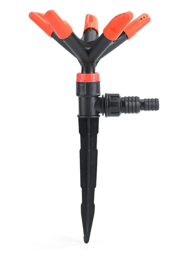 DubaiGallery Garden Sprinkler 360 Degree Automatic Rotating Portable Lawn Sprinkler Water Sprinkler for Lawn Yard Garden Watering System  - Image 1