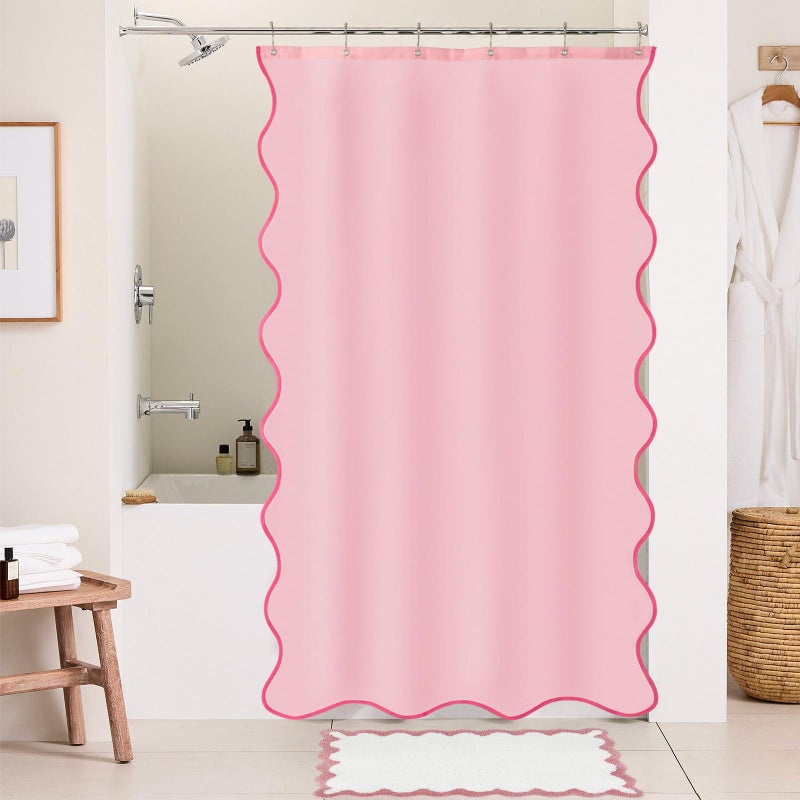 أورتيجيا ortigia pink challoped stall stall starta الستار اللطيف بوهو الستائر الدش البروبي - Image 2