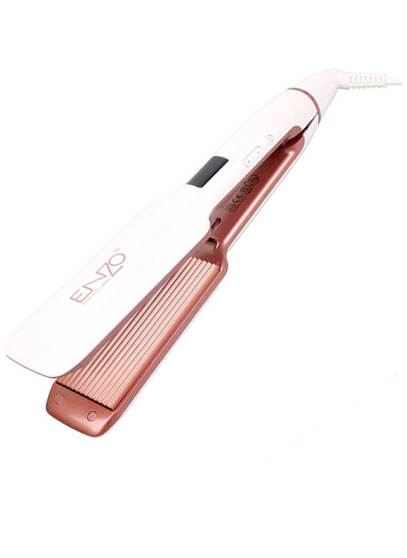 ENZO - EN-3890 Professional Multi-function Ceramic Steam Hair Straightener Curler - Image 1