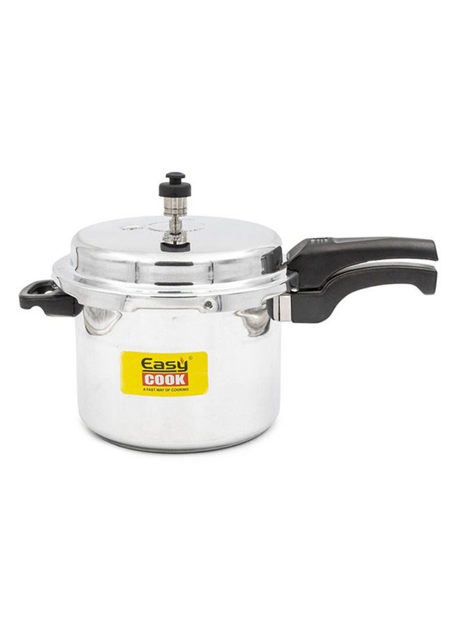 Easy Cook - 7.5 LtrLiters Indian Aluminium Pressure Cooker - 7.5 Liter Capacity | Fast Cooking, Energy Efficient | Silver Silver - Image 1