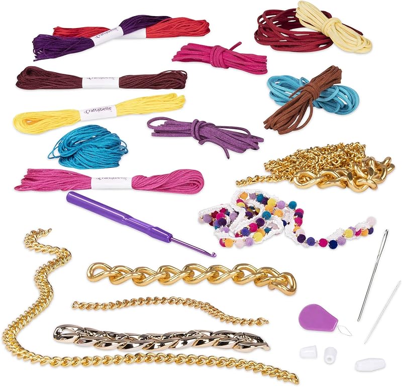 Lustrous Links Creation Kit â€“ Bracelet Making Kit â€“ 96pc Jewelry Set with Chains â€“ DIY Jewelry Kits for Kids Aged 8 Years +