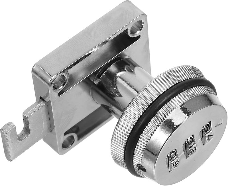 Gadpiparty Metal Cabinet Lock with 138 Code Triple-Link Password Security Lock for File Cabinet and Office Drawer for Workspace Storage - Image 1