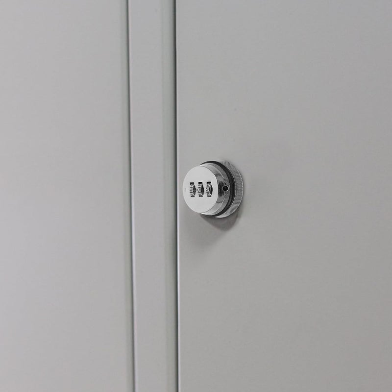 Gadpiparty Metal Cabinet Lock with 138 Code Triple-Link Password Security Lock for File Cabinet and Office Drawer for Workspace Storage - Image 5