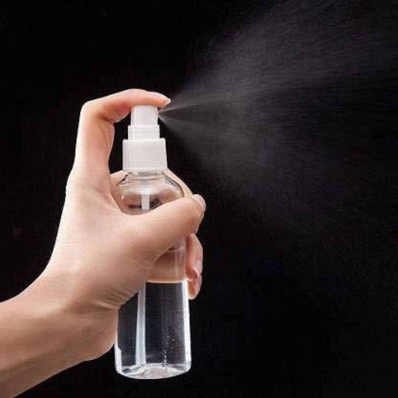 mastBus 3pcs 50ml 3pcs 100ml Refillable Spray Empty Bottle for Home Office Car Travel Cleaning White Fine Mist Transparent - Image 4