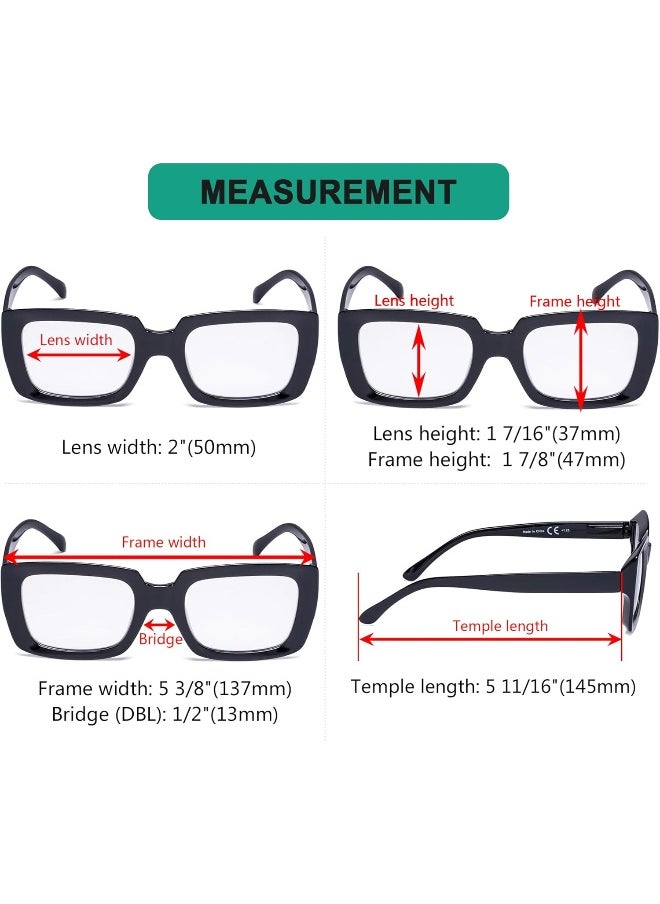 Eyekepper Eyekepper Women's Stylish Oversized Square Reading Glasses  - Image 3