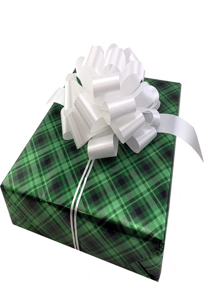 GiftWrap Etc. Large White Ribbon Pull Bows - 9" Wide, Set of 6, Wedding Decor, Reception, Anniversary, 4th of July, Bows for Gifts, Christmas, President's Day, Memorial Day - Image 2