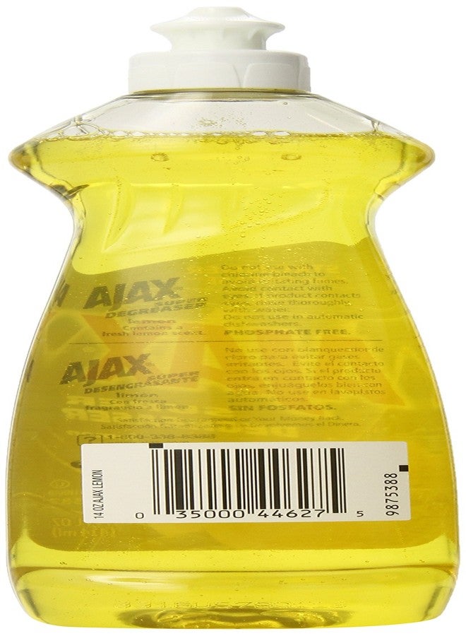 Ajax Super Degreaser Dish Liquid, Lemon, 14 Fluid Ounce - Image 2