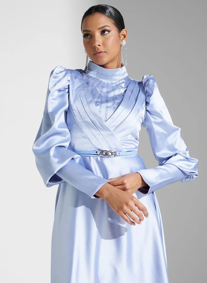 Khizana Satin A-Line Dress