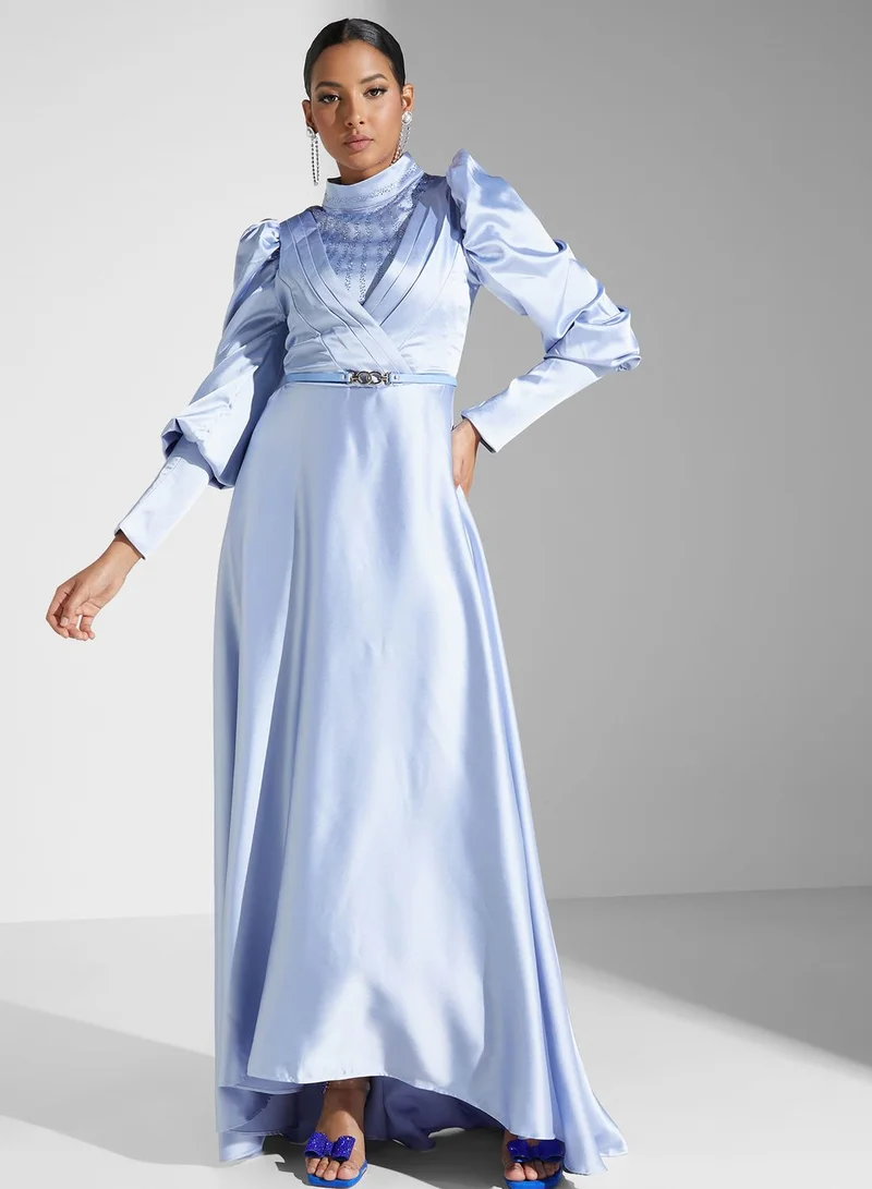 Khizana Satin A-Line Dress