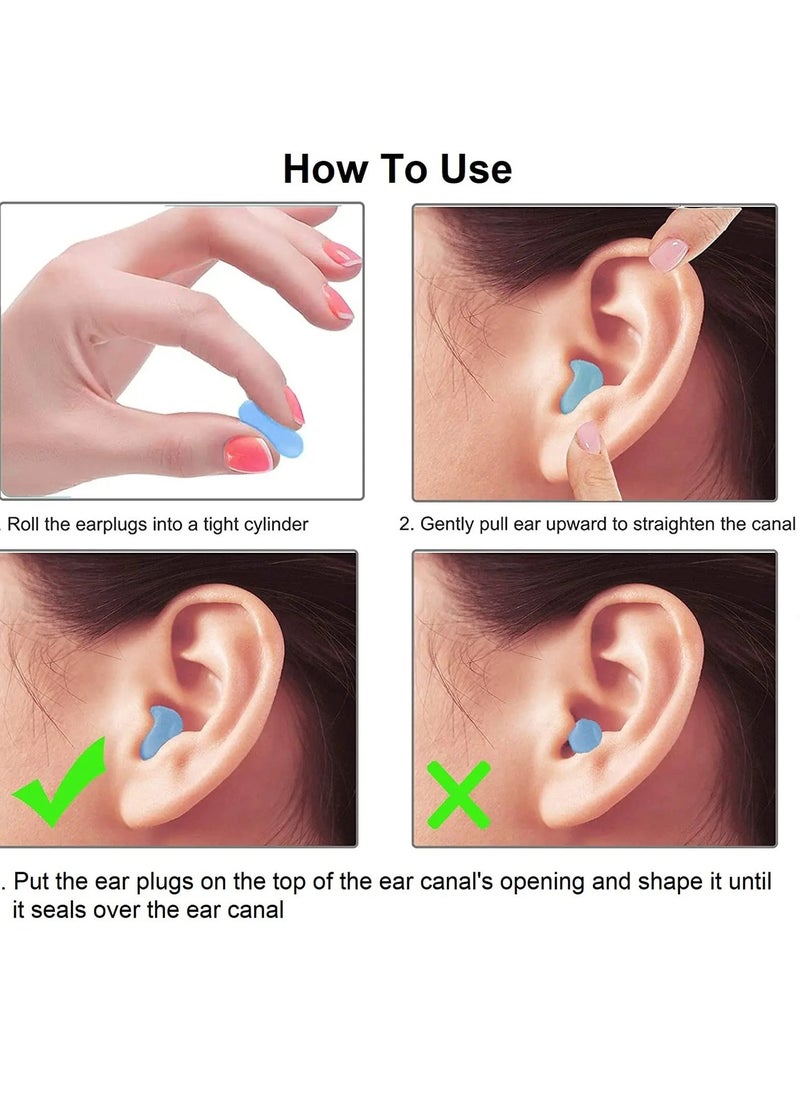 General - Silicone mud children and adults sleeping earplugs anti-noise noise reduction swimming waterproof square box silicone mud reusable earplugs - Image 1