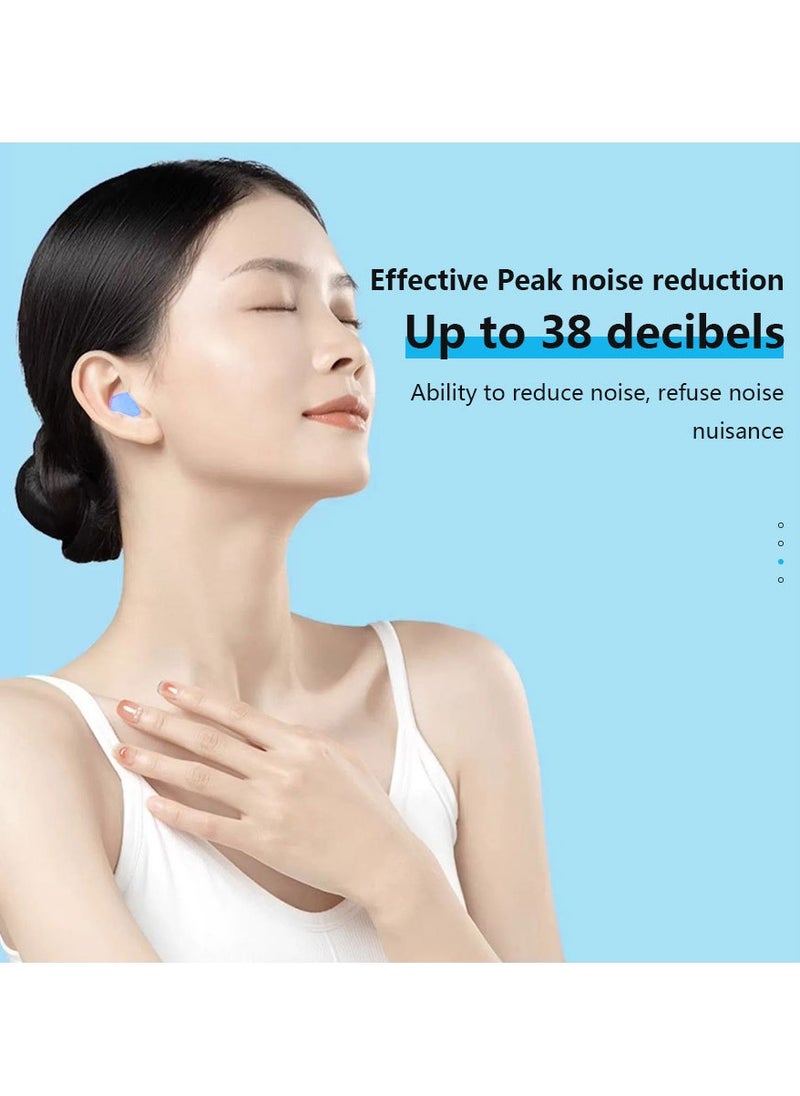General - Silicone mud children and adults sleeping earplugs anti-noise noise reduction swimming waterproof square box silicone mud reusable earplugs - Image 1