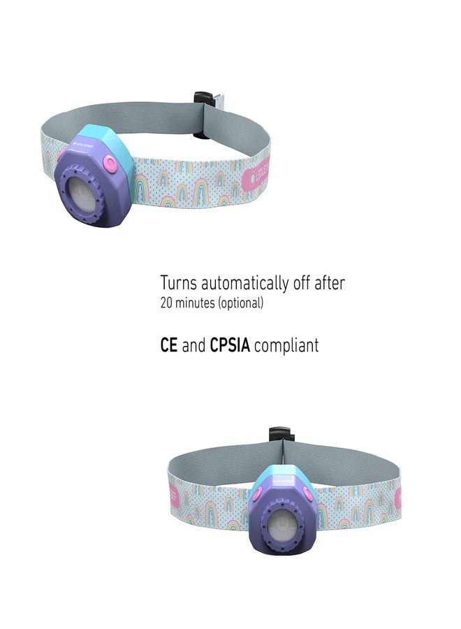 Ledlenser KIDLED4R Headlamp Flashlight - Green, 25 g, IP44 - Child-Safe Auto-Release Strap - White, Red & Blue Modes for Camping Essentials - Clip-On Design for Hiking Gear - Image 4
