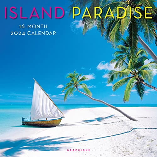 Graphique 2024 Island Paradise Wall Calendar | 12” x 12” | Thick Paper | Home & Office Organizer | Large Monthly Grid | 3 Languages & Marked Holidays | 4 Month Preview Page for 2025 - Image 5