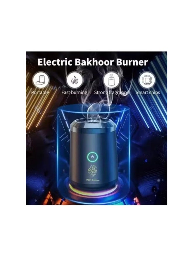 Portable USB Smart Incense Burner – Rechargeable Electronic Arabic Oud Burner with LED Battery Indicator, Compact Bukhoor Diffuser for Home, Office & Car - Image 4