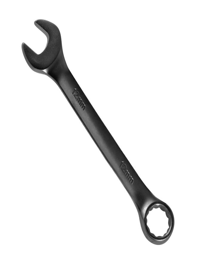 اتول مارت مفتاح ربط Utoolmart متعدد الاستخدامات ١٢ مم | طرف مفتوح ١٢ نقطة | رفيع جدًا ٥ مم | طول ١٥٥ مم | فولاذ Cr-V | طلاء كهربائي أسود | للاستخدام الصناعي للإصلاح - Image 1