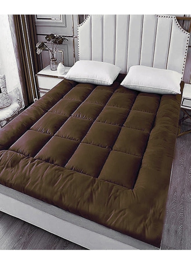 طيبة مرتبة تطرية طيبه، براون - Image 1